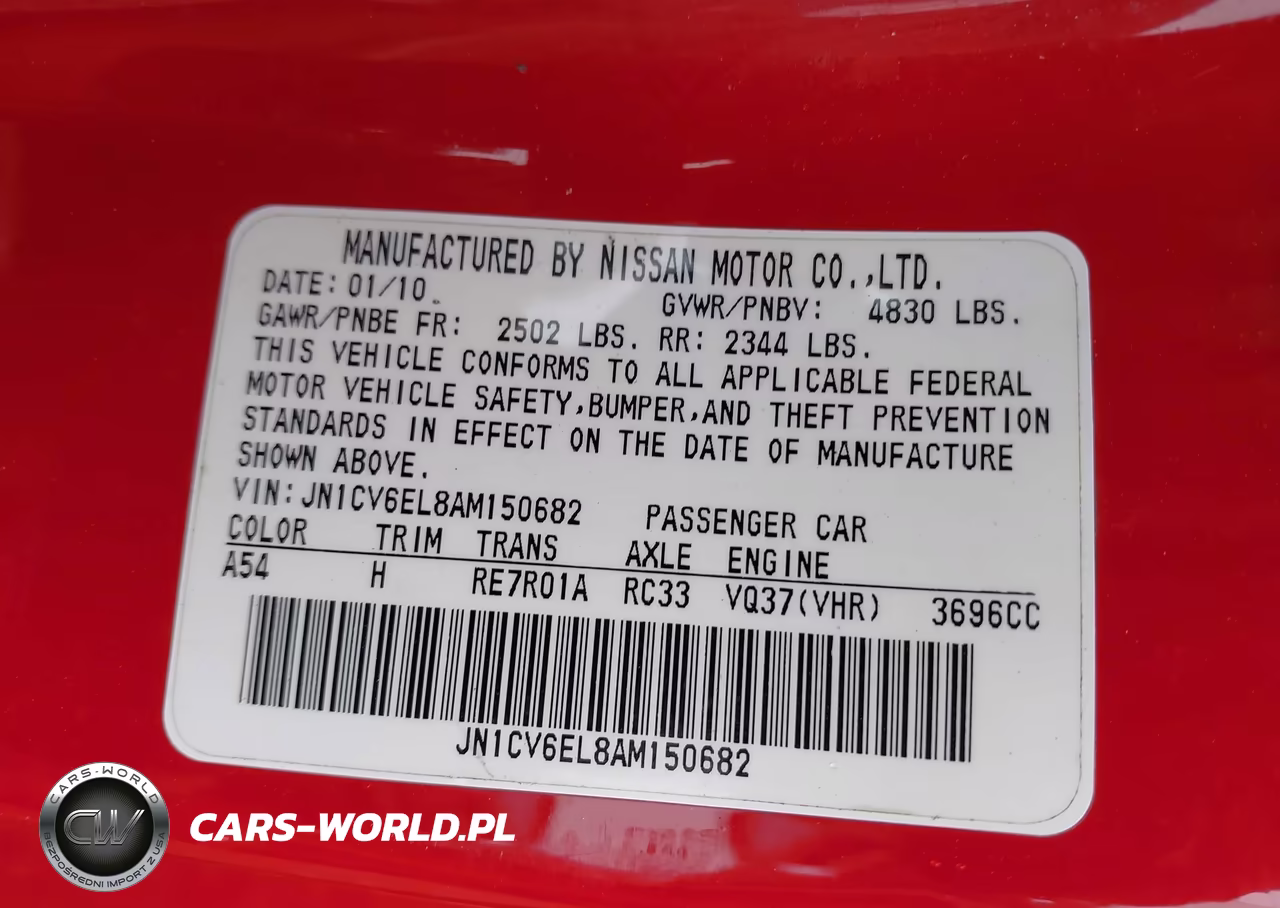 2010 Infiniti G37X VIN:JN1CV6EL8AM150682 - 9