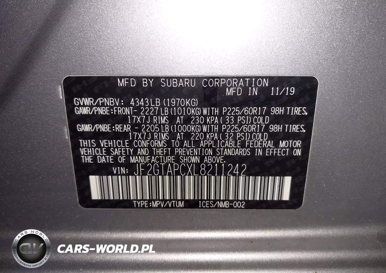 2020 Subaru Crosstrek Premium VIN:JF2GTAPCXL8211242 - 9