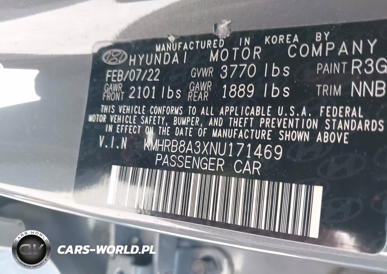 2022 Hyundai Venue Se VIN:KMHRB8A3XNU171469 - 9