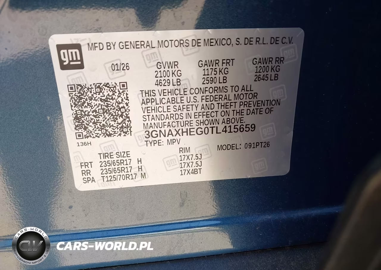 2026 Chevrolet Equinox Fwd Lt VIN:3GNAXHEG0TL415659 - 9