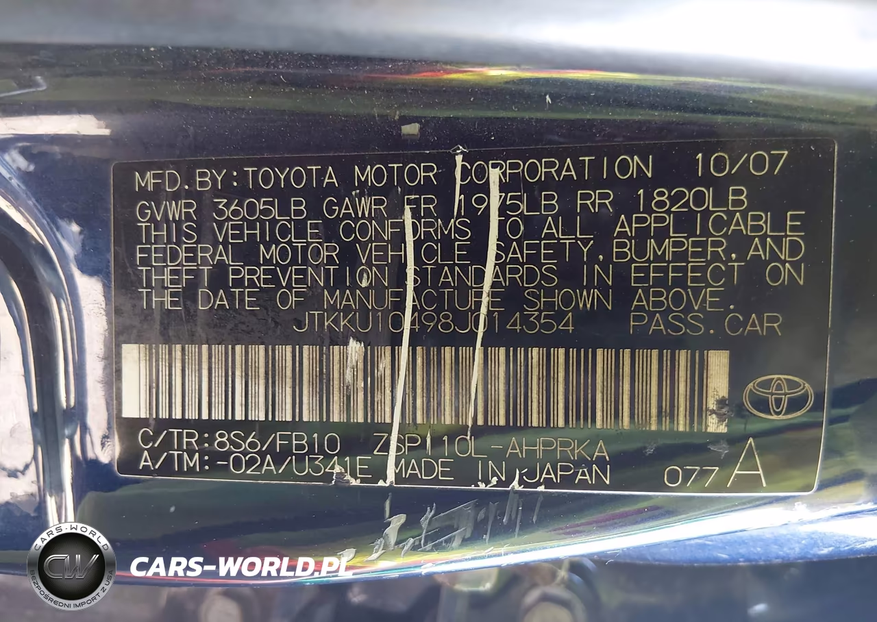 2008 Scion Xd VIN:JTKKU10498J014354 - 9