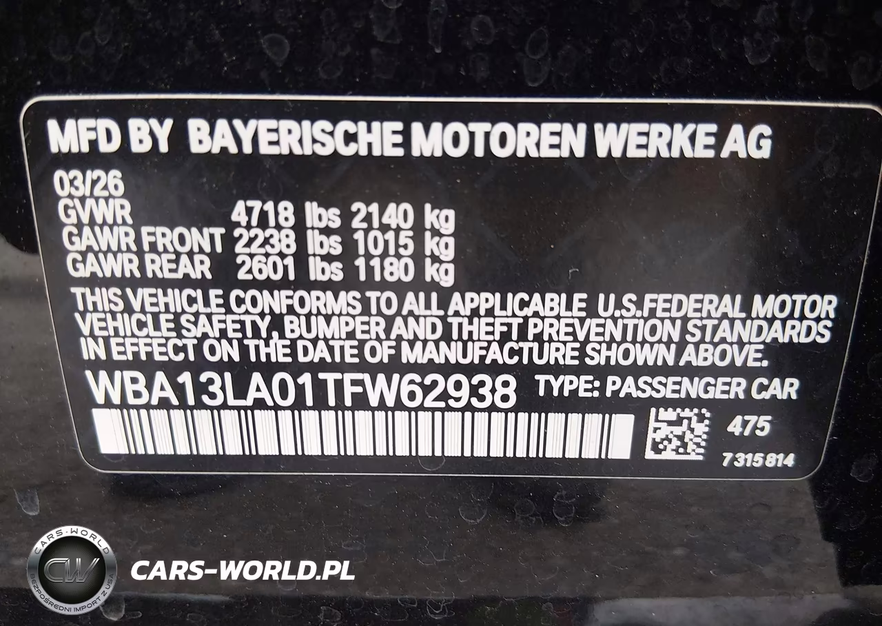 2026 BMW 330I VIN:WBA13LA01TFW62938 - 9