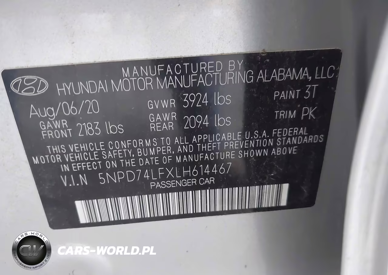 2020 Hyundai Elantra Se VIN:5NPD74LFXLH614467 - 9