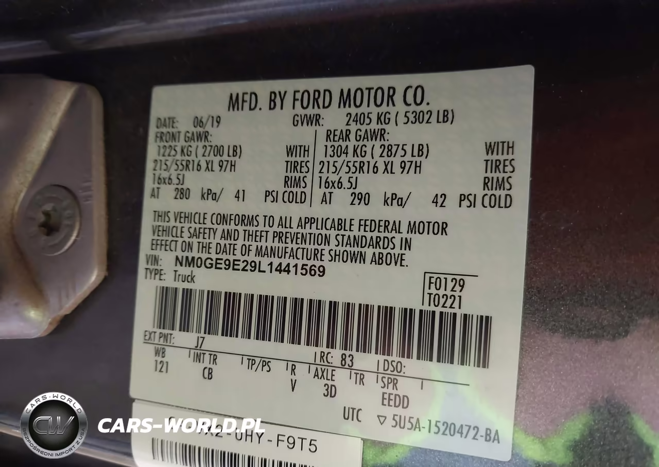2020 Ford Transit Connect Xl Passenger VIN:NM0GE9E29L1441569 - 9