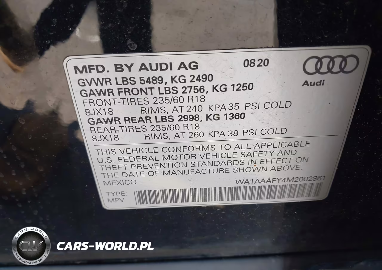 2021 Audi Q5 Premium 45 Tfsi Quattro S Tronic VIN:WA1AAAFY4M2002861 - 9