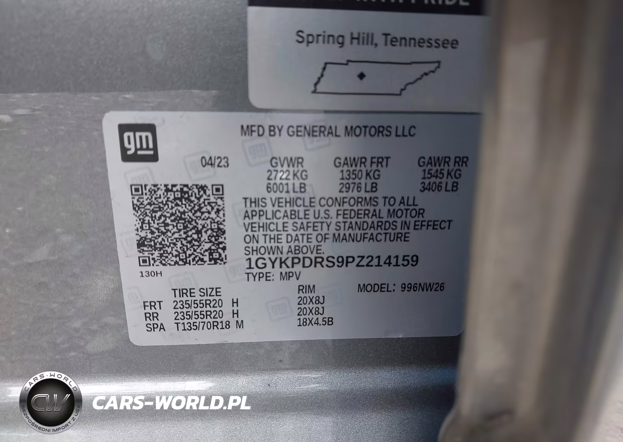 2023 Cadillac Xt6 Awd Premium Luxury VIN:1GYKPDRS9PZ214159 - 9