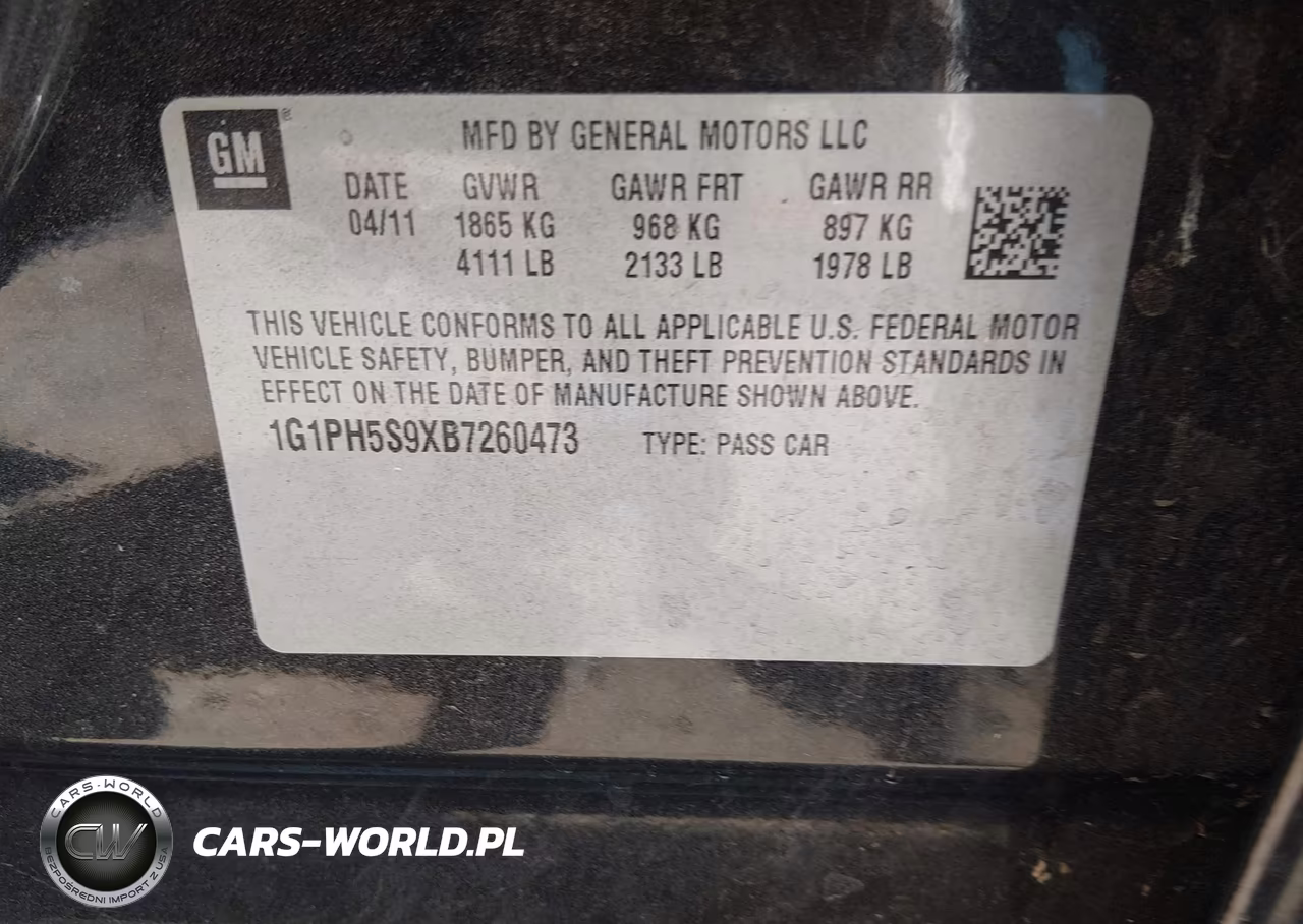 2011 Chevrolet Cruze Ltz VIN:1G1PH5S9XB7260473 - 9