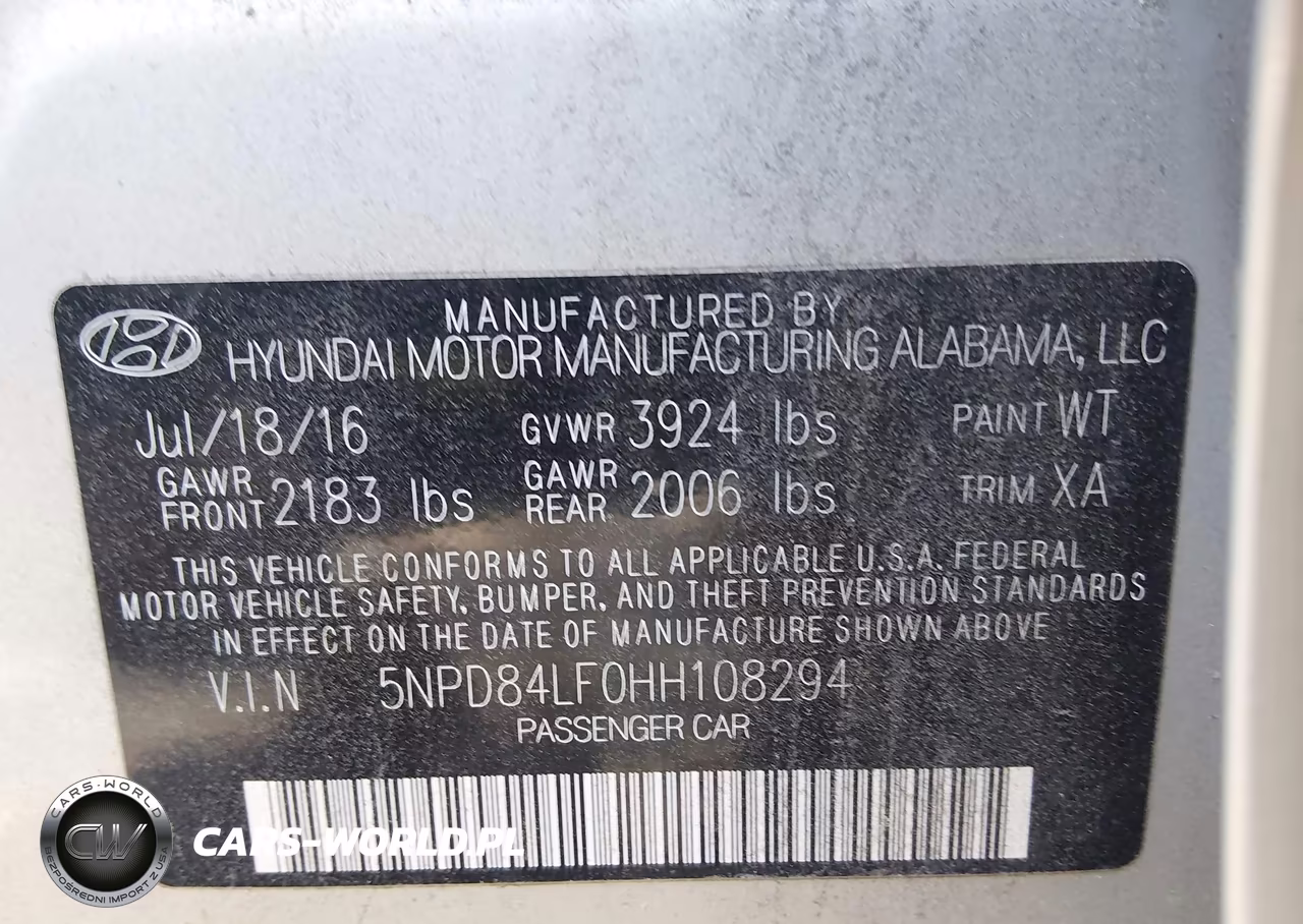 2017 Hyundai Elantra Se VIN:5NPD84LF0HH108294 - 9