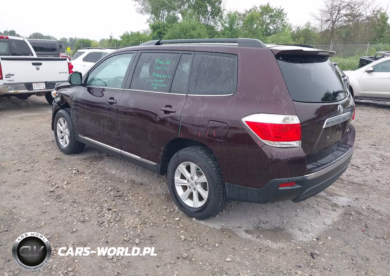 2013 Toyota Highlander Se V6 VIN:5TDBK3EH4DS193887 - 3