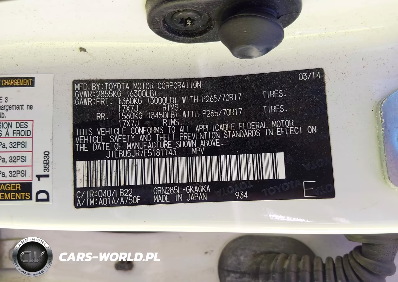 2014 Toyota 4Runner Sr5 Premium VIN:JTEBU5JR7E5181143 - 9