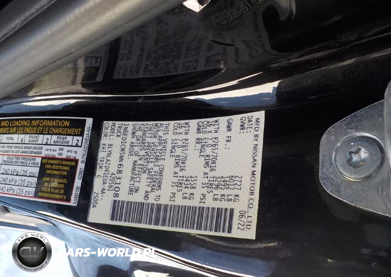 2022 Nissan Frontier King Cab S 4X4 VIN:1N6ED1CM5NN683108 - 9