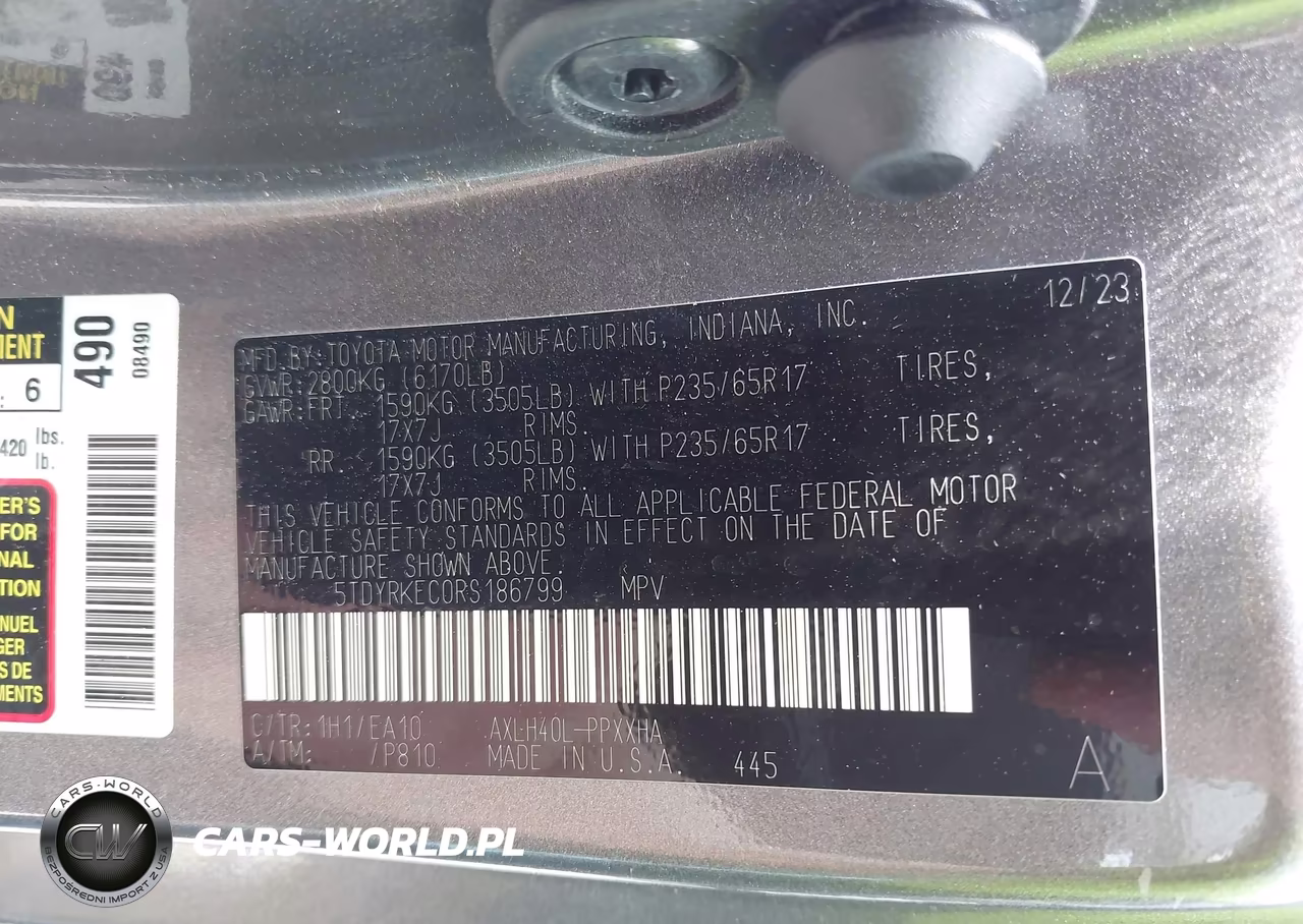 2024 Toyota Sienna Xle VIN:5TDYRKEC0RS186799 - 9