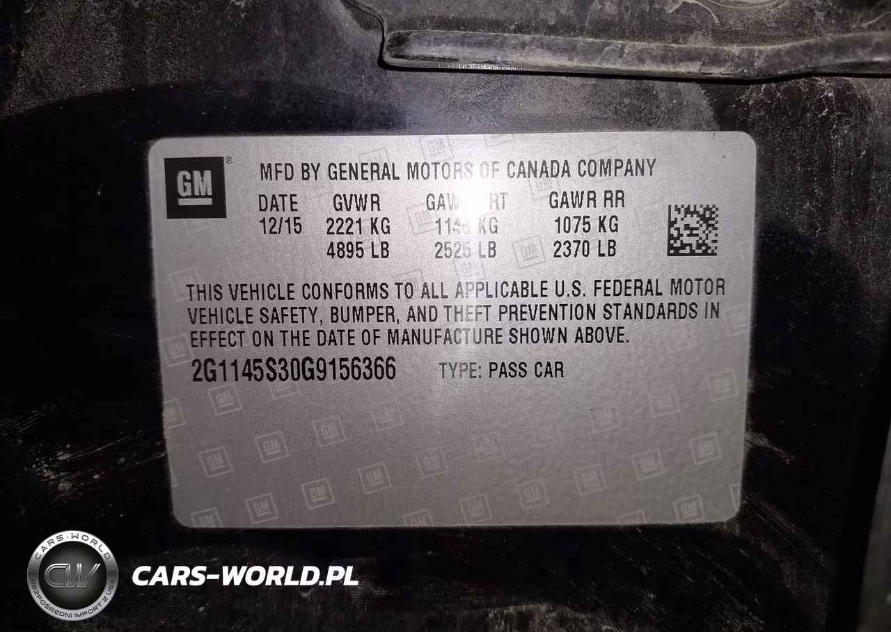 2016 Chevrolet Impala 2Lz VIN:2G1145S30G9156366 - 9