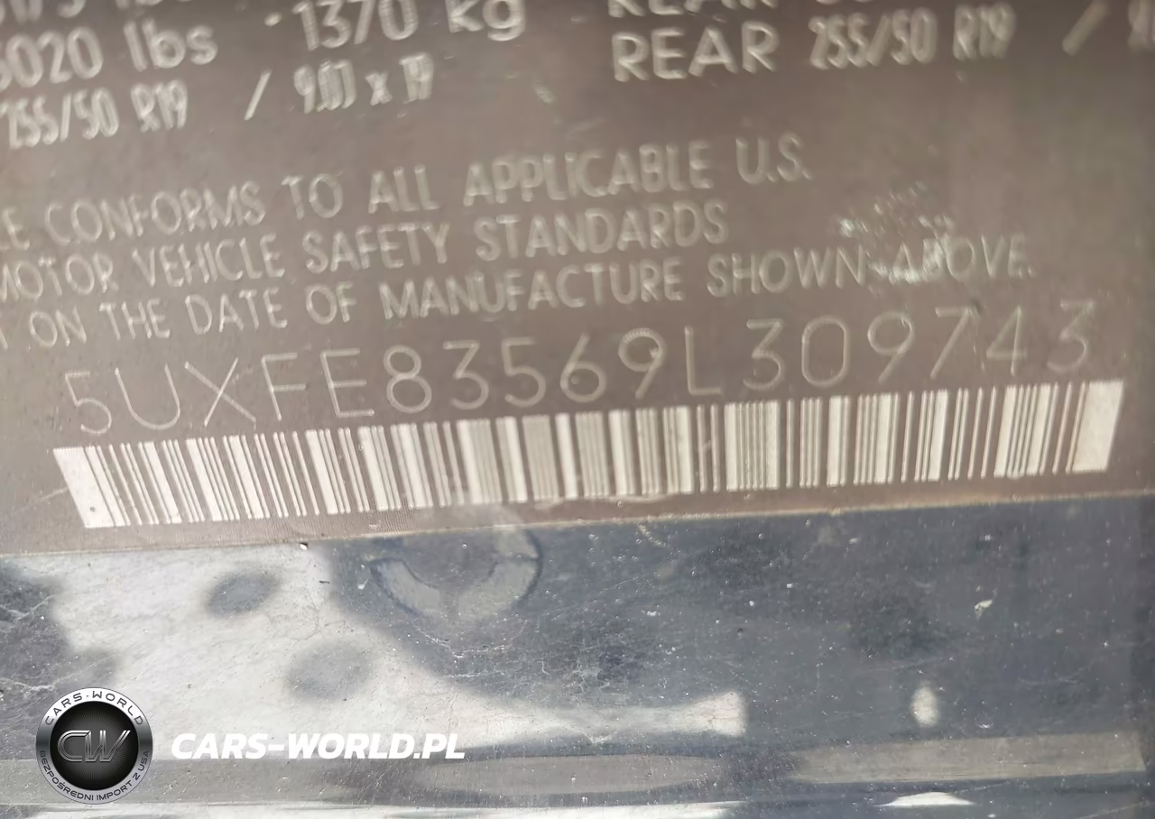 2009 BMW X5 xDrive48I VIN:5UXFE83569L309743 - 9