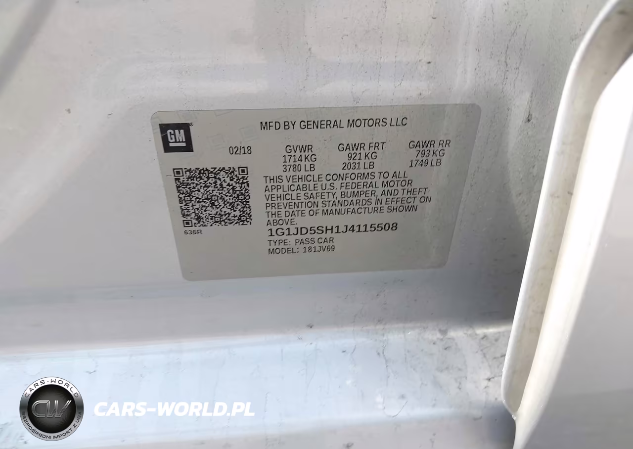 2018 Chevrolet Sonic Lt VIN:1G1JD5SH1J4115508 - 9