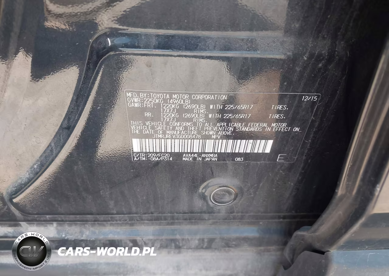 2016 Toyota Rav4 Hybrid Xle VIN:JTMRJREV3GD008478 - 9