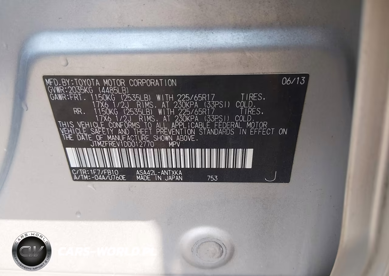 2013 Toyota Rav4 Le VIN:JTMZFREV1DD012770 - 9