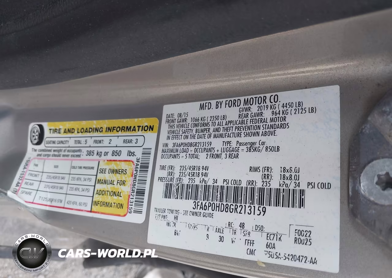 2016 Ford Fusion Se VIN:3FA6P0HD8GR213159 - 9