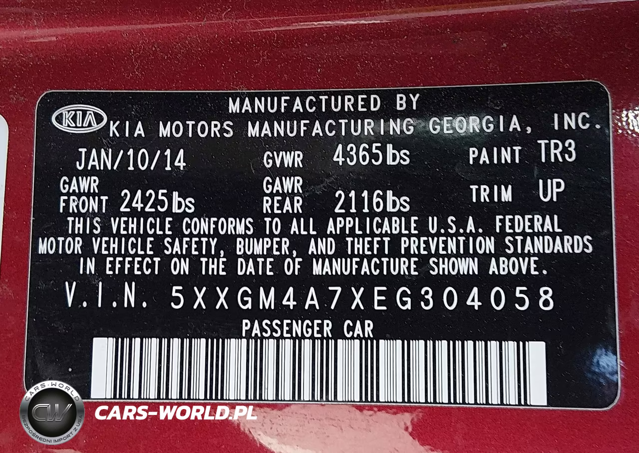 2014 Kia Optima Lx VIN:5XXGM4A7XEG304058 - 9