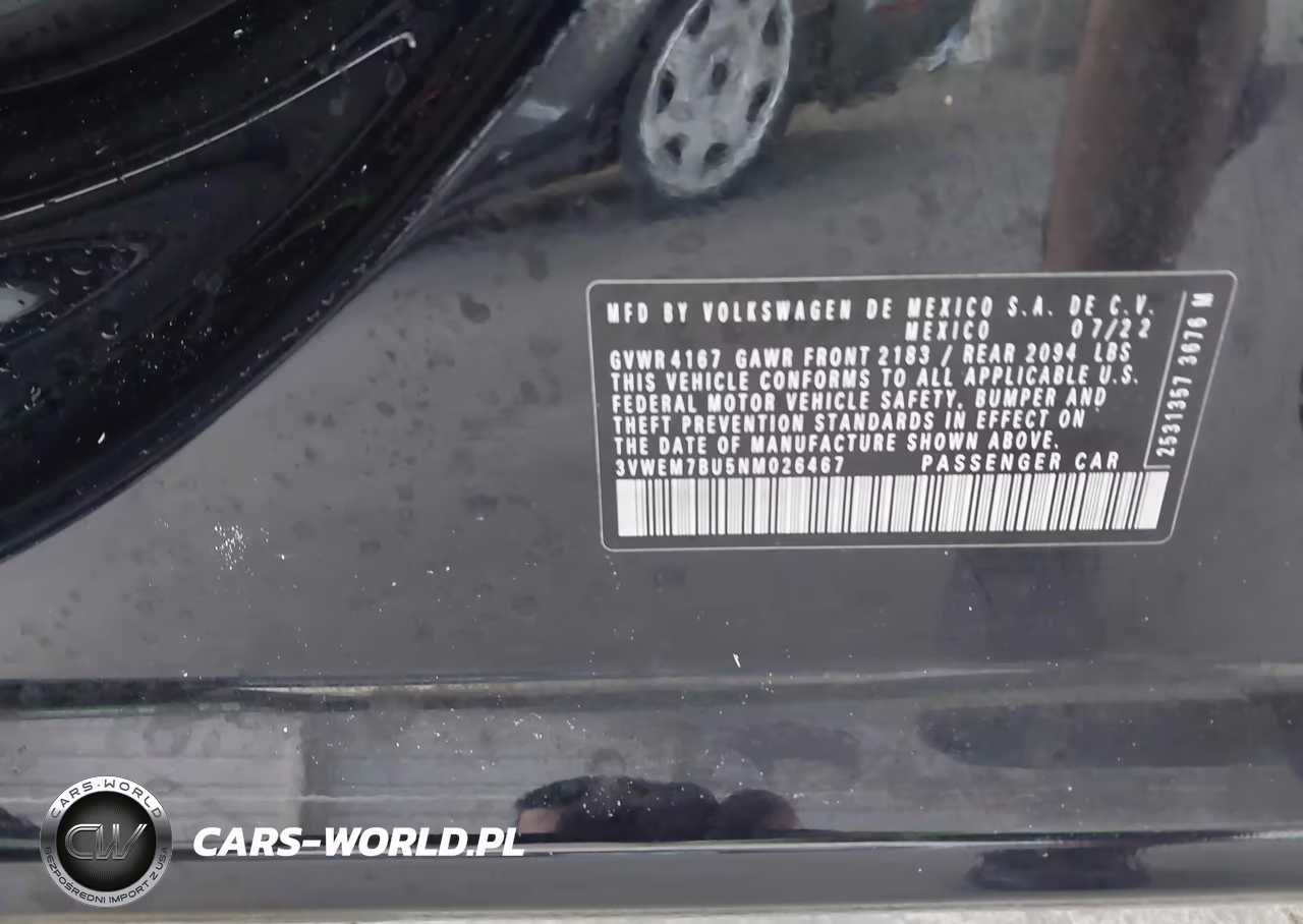 2022 Volkswagen Jetta 1.5T Se VIN:3VWEM7BU5NM026467 - 9