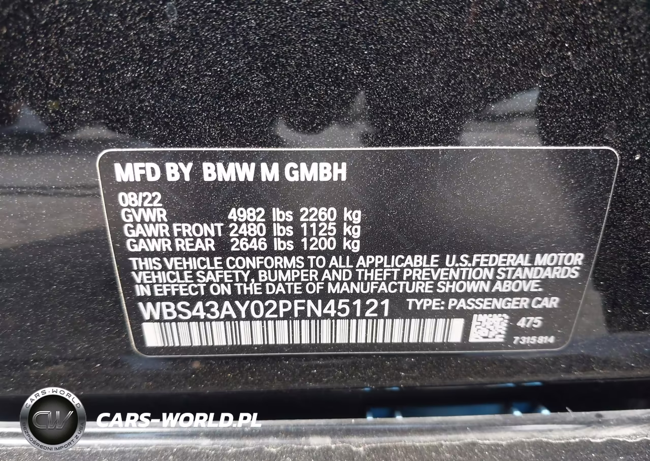 2023 BMW M3 Competition xDrive VIN:WBS43AY02PFN45121 - 9