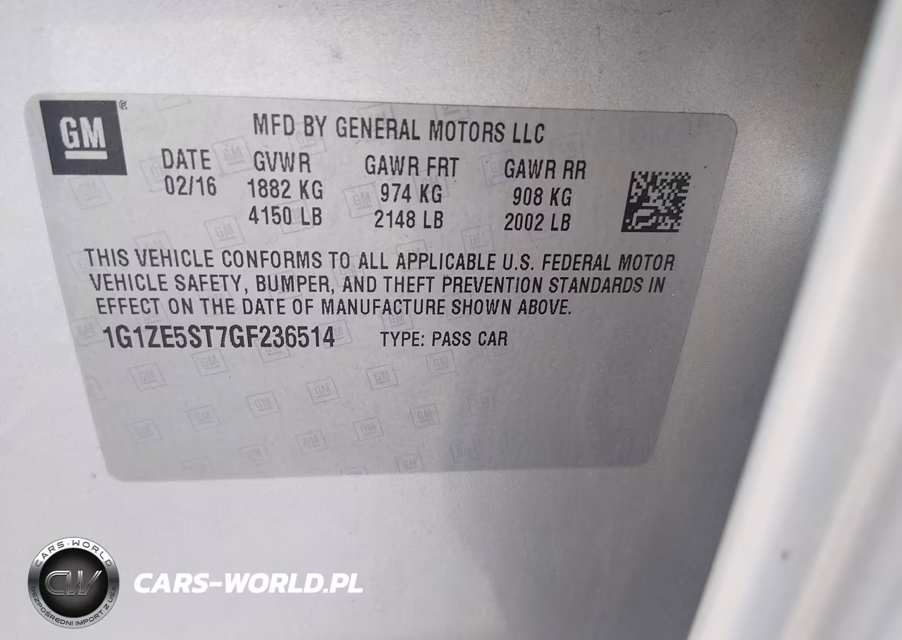 2016 Chevrolet Malibu 1Lt VIN:1G1ZE5ST7GF236514 - 9