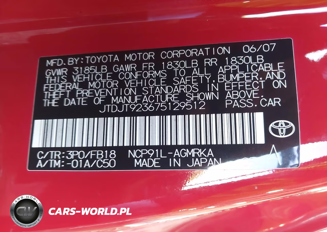 2007 Toyota Yaris VIN:JTDJT923675129512 - 9