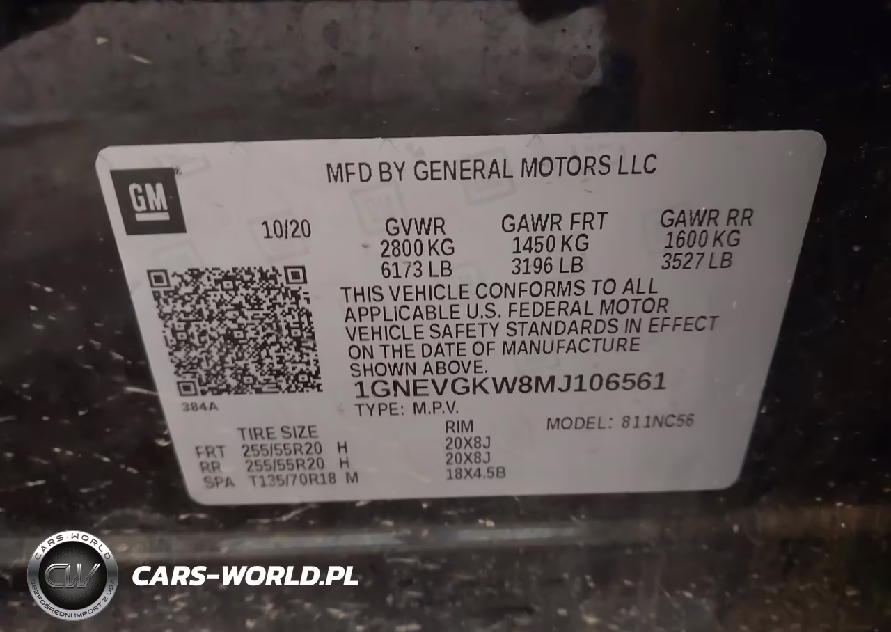 2021 Chevrolet Traverse Awd Lt Cloth VIN:1GNEVGKW8MJ106561 - 9