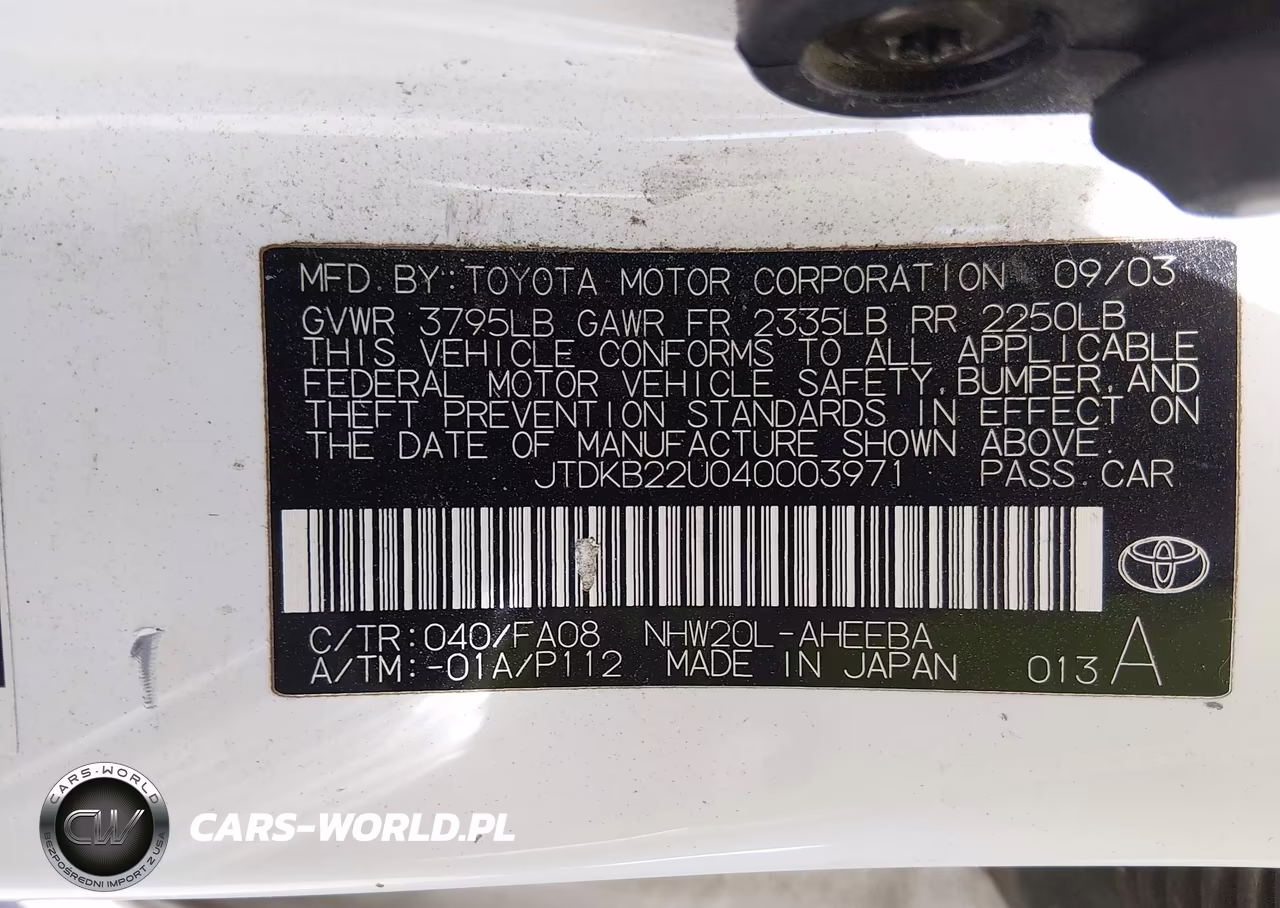 2004 Toyota Prius VIN:JTDKB22U040003971 - 9