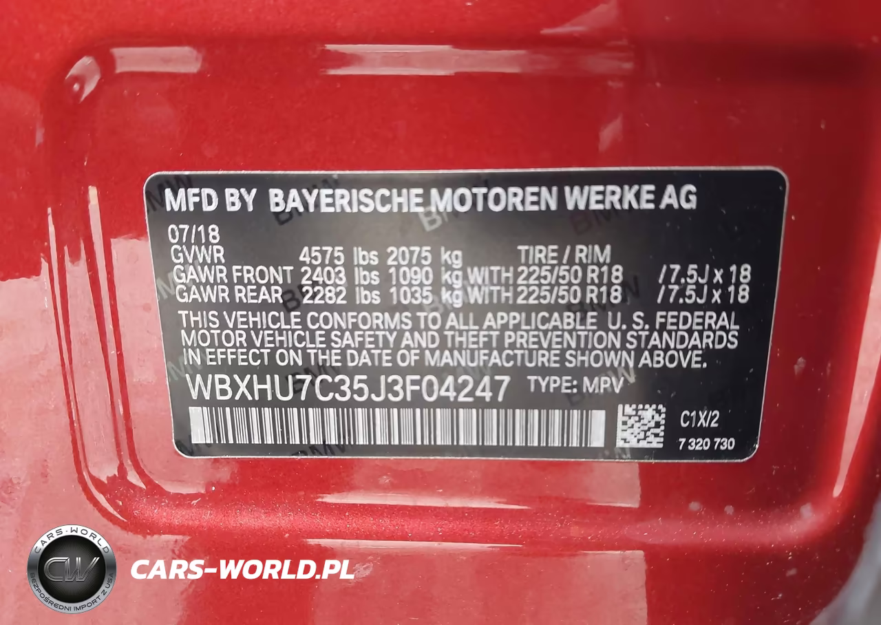 2018 BMW X1 Sdrive28I VIN:WBXHU7C35J3F04247 - 9