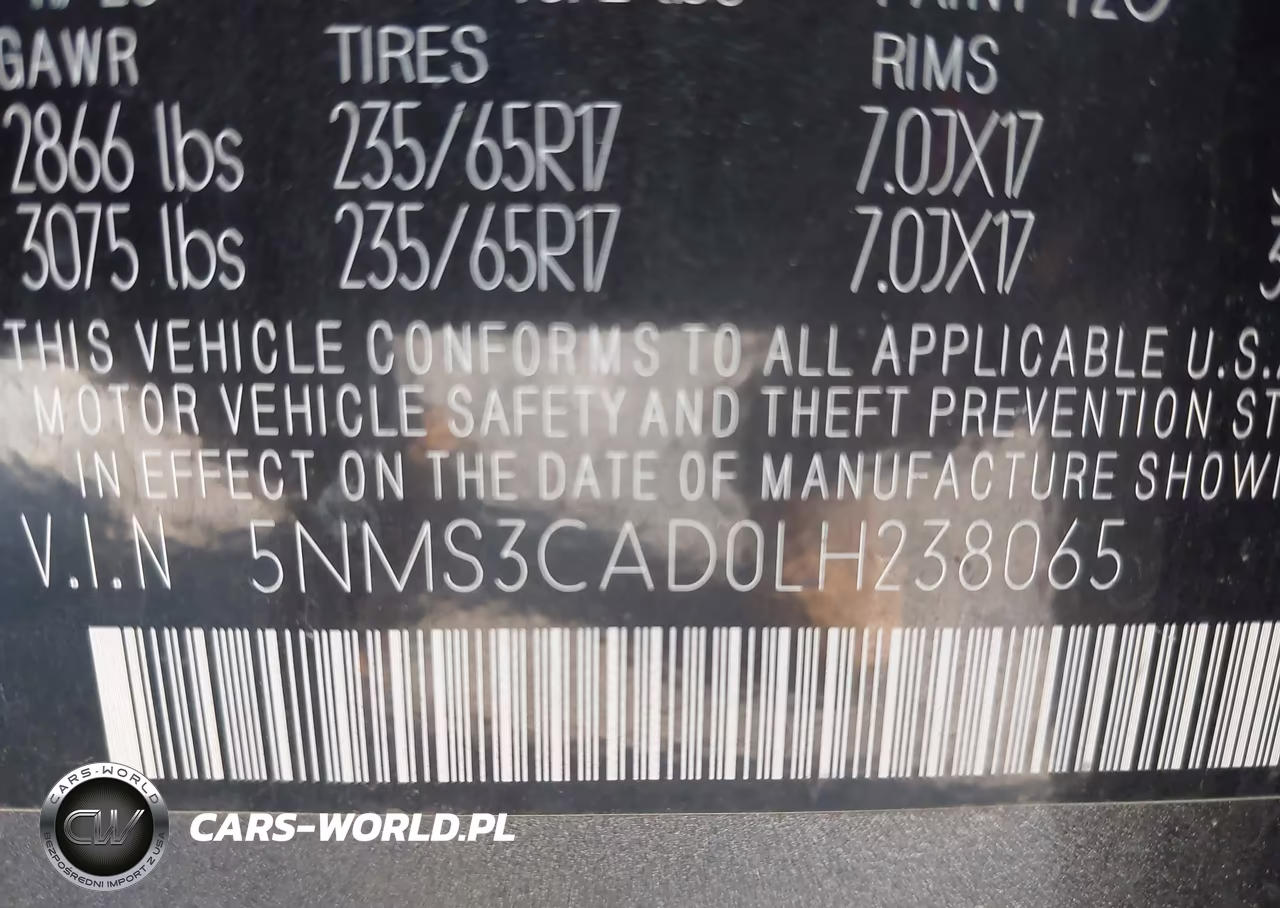2020 Hyundai Santa Fe Sel VIN:5NMS3CAD0LH238065 - 9