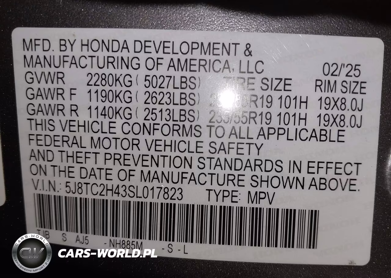 2025 Acura Rdx VIN:5J8TC2H43SL017823 - 9
