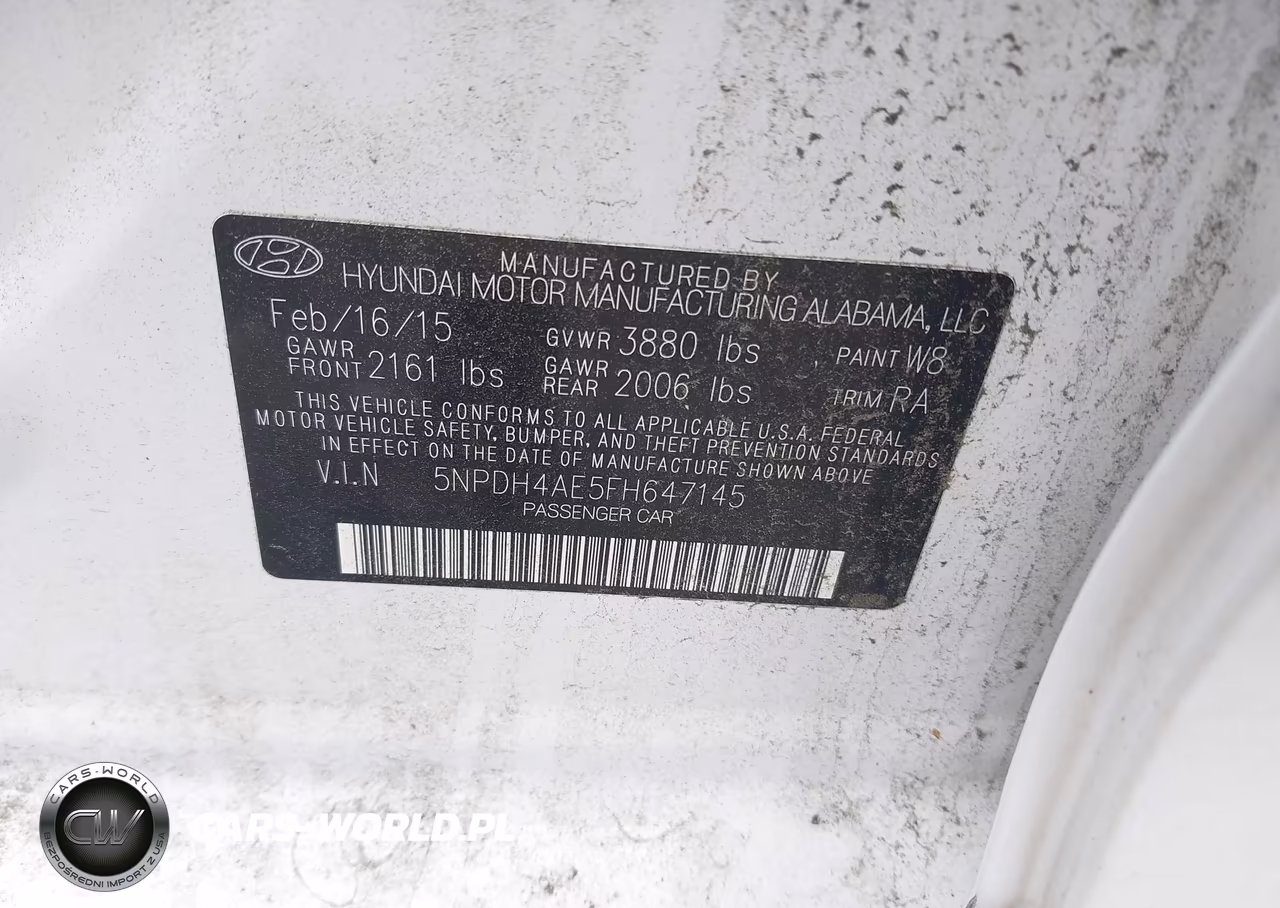 2015 Hyundai Elantra Se VIN:5NPDH4AE5FH647145 - 9