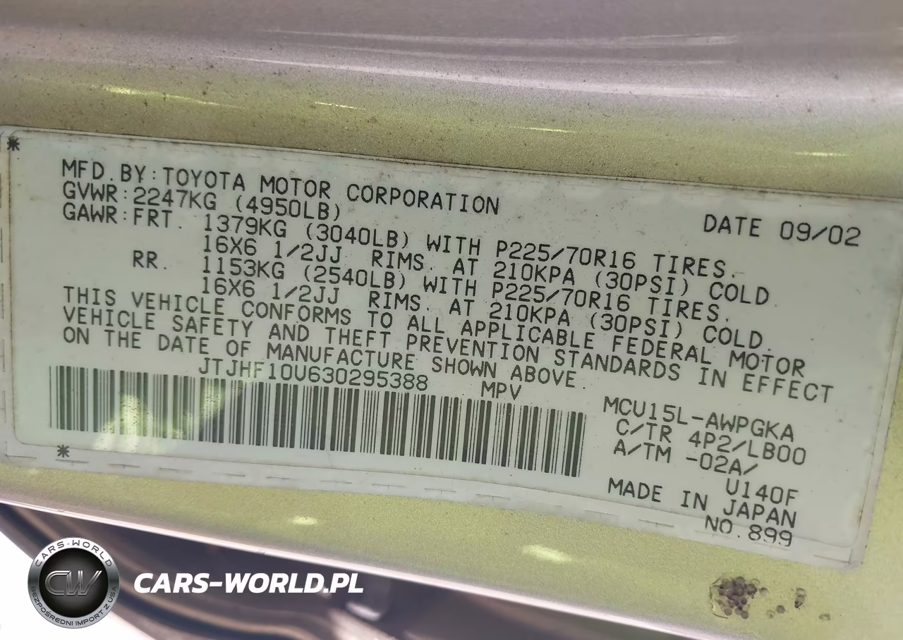 2003 Lexus Rx 300 VIN:JTJHF10U630295388 - 9