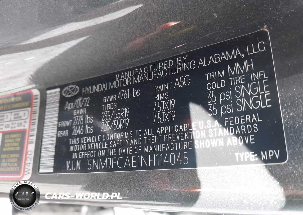 2022 Hyundai Tucson Sel VIN:5NMJFCAE1NH114045 - 9