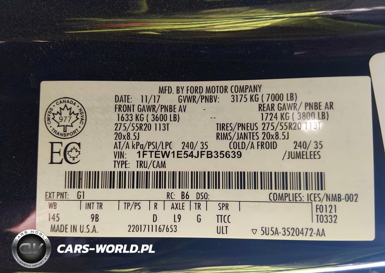 2018 Ford F-150 Platinum VIN:1FTEW1E54JFB35639 - 9