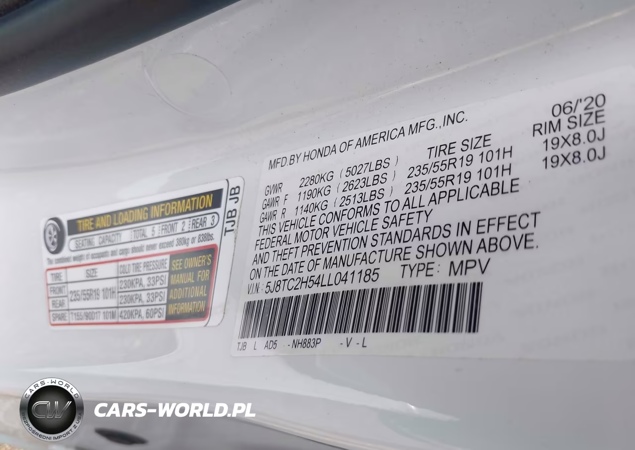 2020 Acura Rdx Technology Package VIN:5J8TC2H54LL041185 - 9