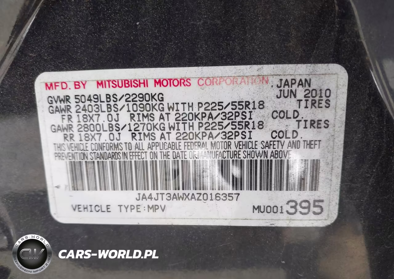 2010 Mitsubishi Outlander Se VIN:JA4JT3AWXAZ016357 - 9
