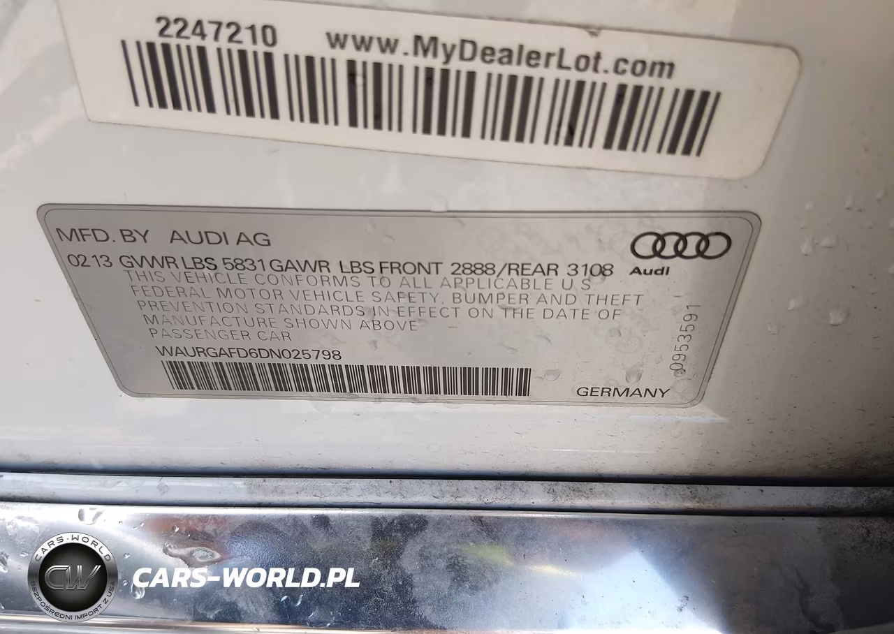 2013 Audi A8 L 3.0T VIN:WAURGAFD6DN025798 - 9