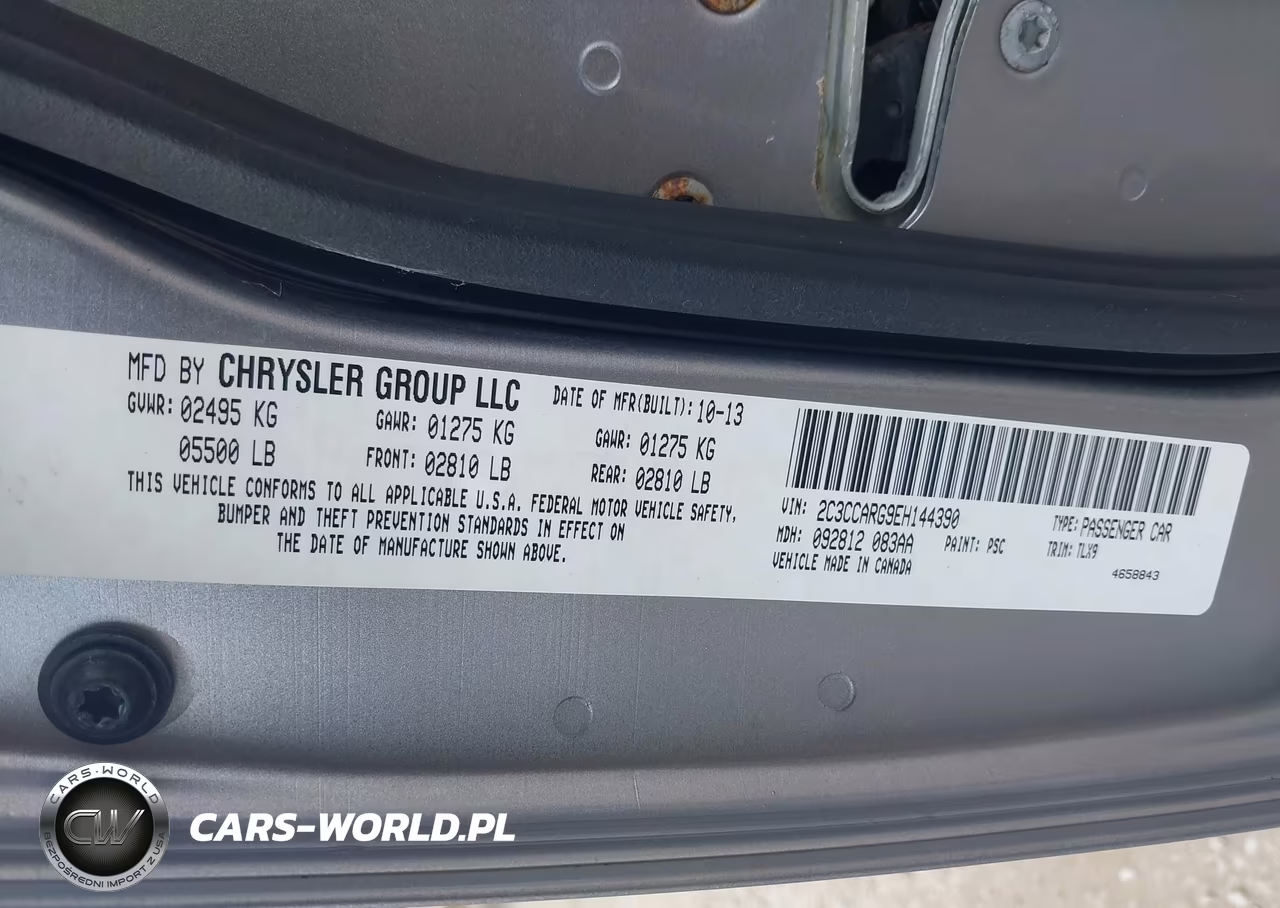 2014 Chrysler 300 VIN:2C3CCARG9EH144390 - 9
