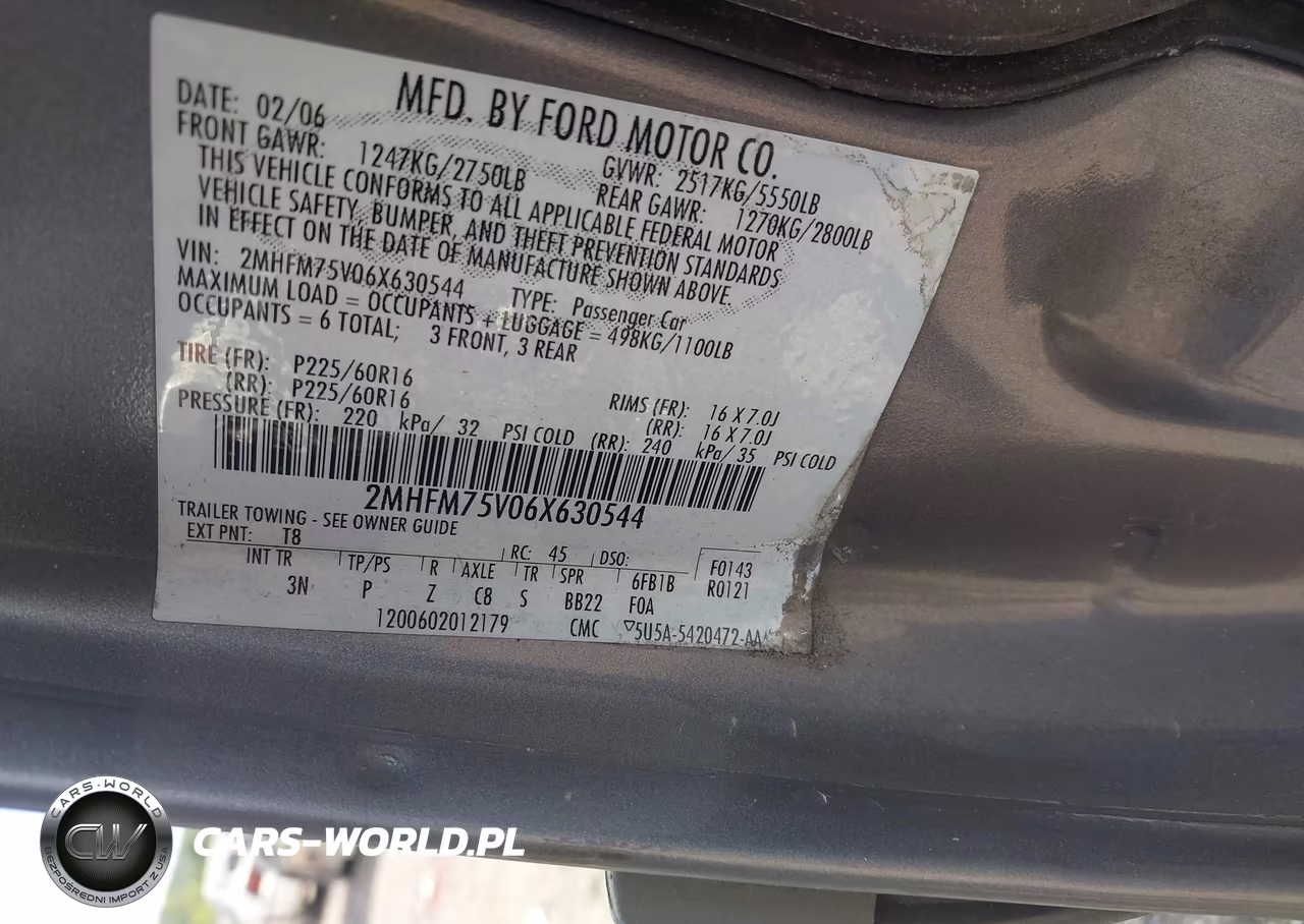 2006 Mercury Grand Marquis Ls VIN:2MHFM75V06X630544 - 9