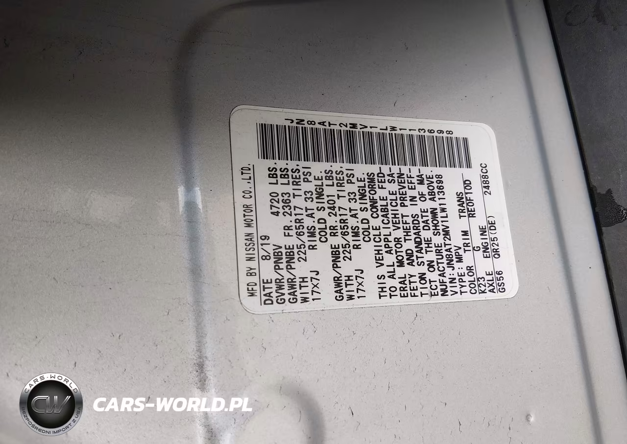 2020 Nissan Rogue Sv Intelligent Awd VIN:JN8AT2MV1LW113698 - 9