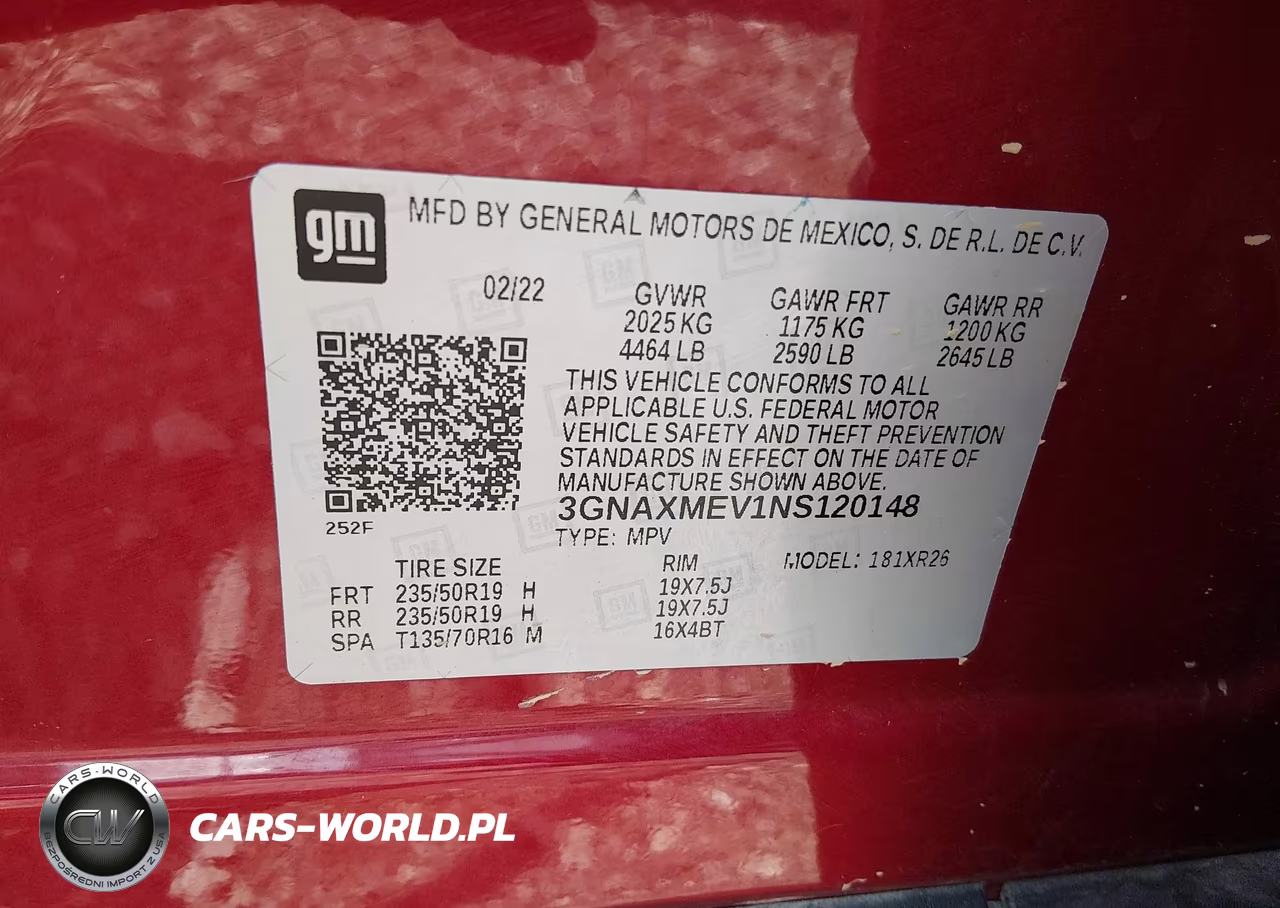2022 Chevrolet Equinox Fwd Rs VIN:3GNAXMEV1NS120148 - 9