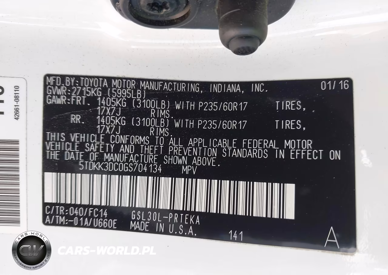 2016 Toyota Sienna Le 8 Passenger VIN:5TDKK3DC0GS704134 - 9