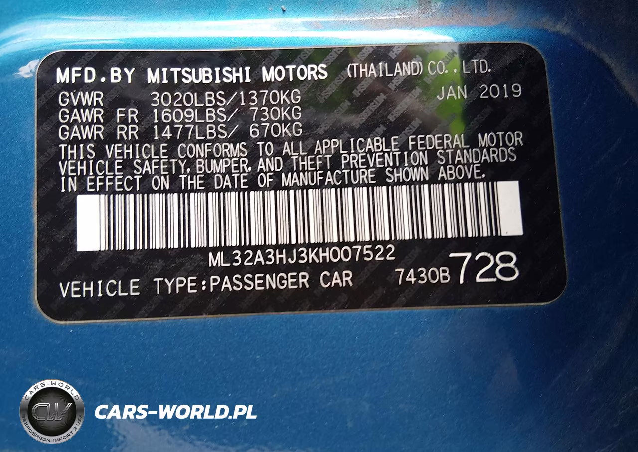 2019 Mitsubishi Mirage Es-Rf VIN:ML32A3HJ3KH007522 - 9