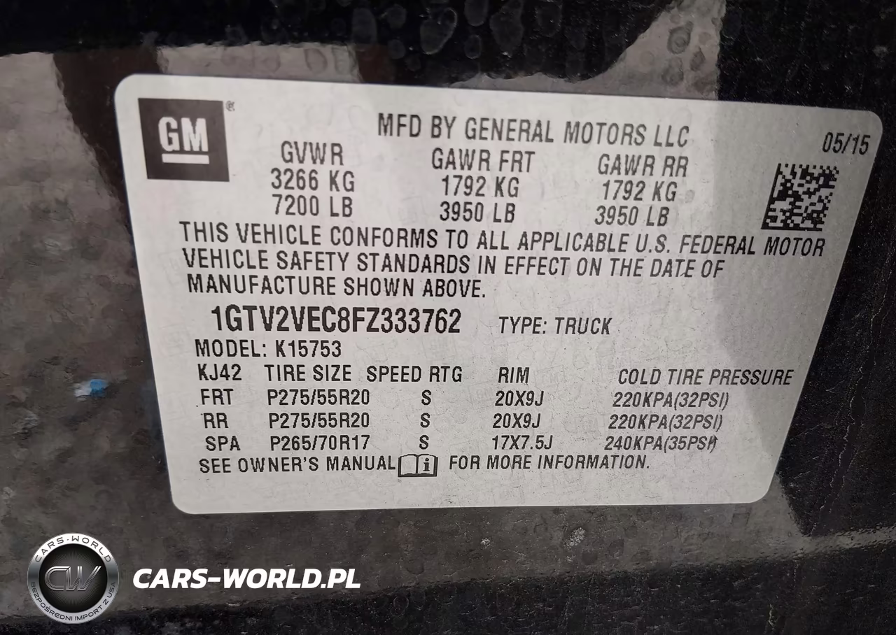 2015 GMC Sierra 1500 Slt VIN:1GTV2VEC8FZ333762 - 9