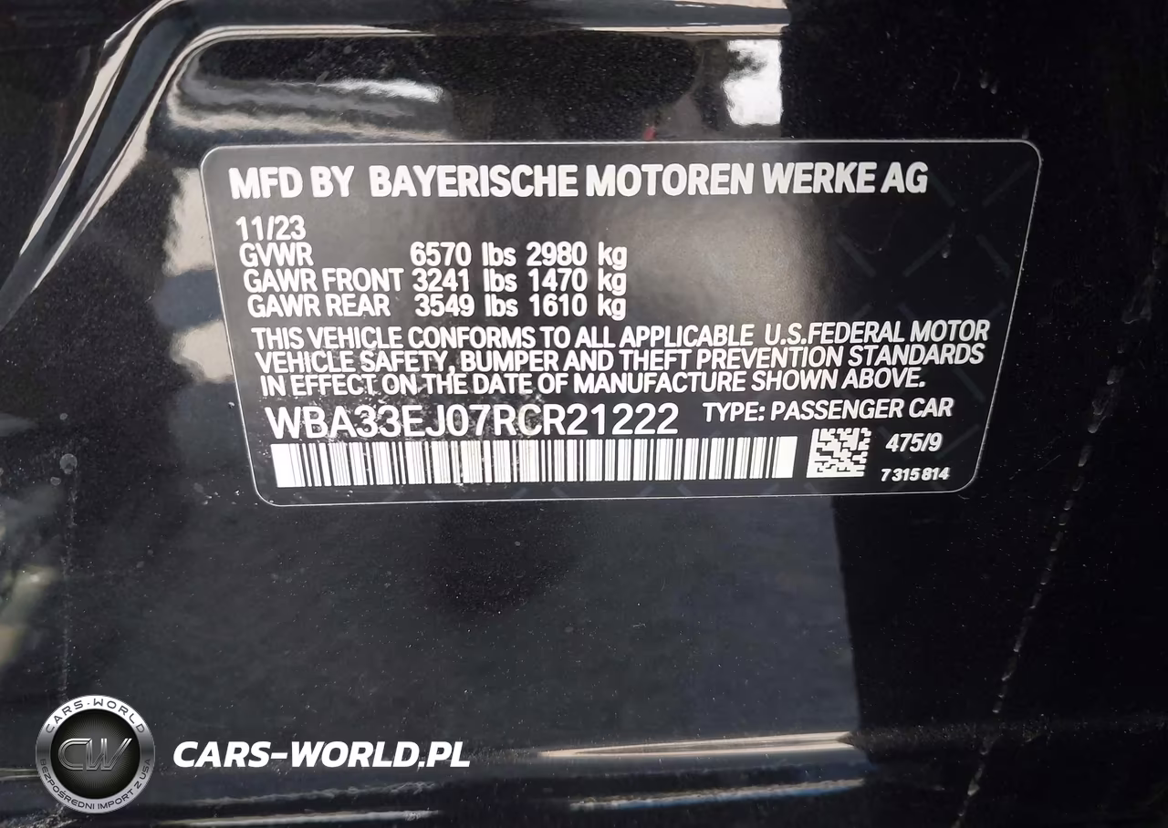 2024 BMW 760I xDrive VIN:WBA33EJ07RCR21222 - 9