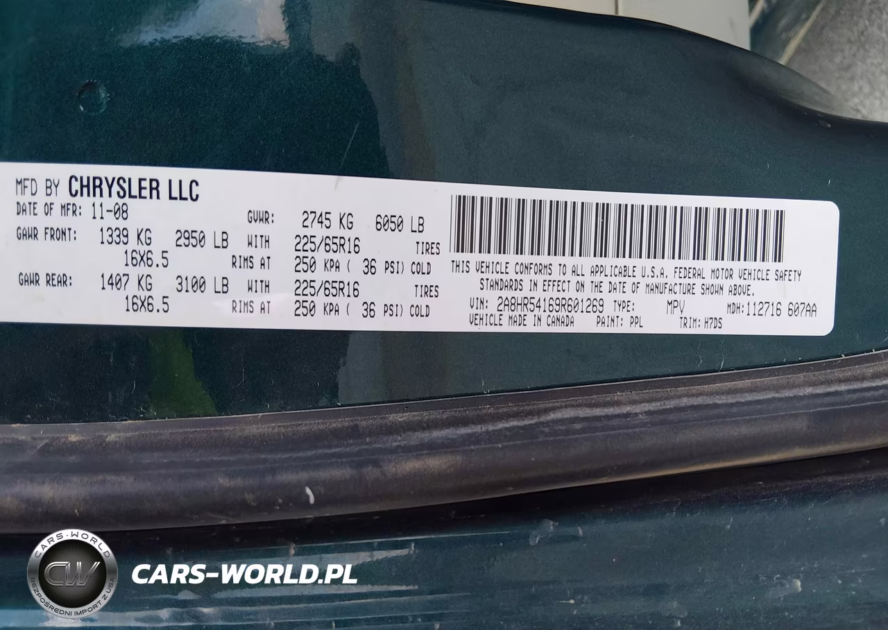 2009 Chrysler Town & Country Touring VIN:2A8HR54169R601269 - 9