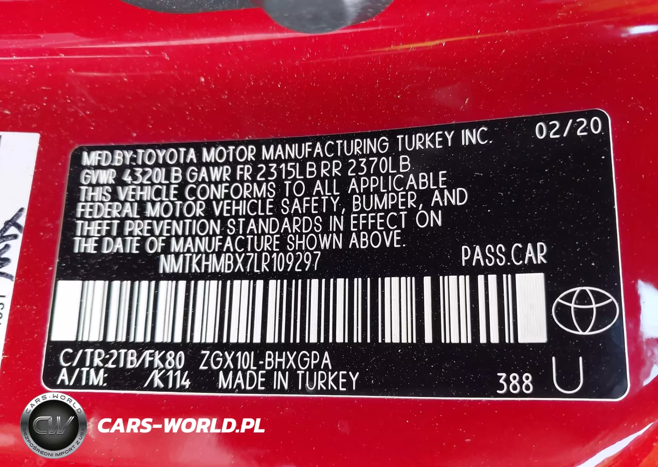 2020 Toyota C-Hr Xle VIN:NMTKHMBX7LR109297 - 9