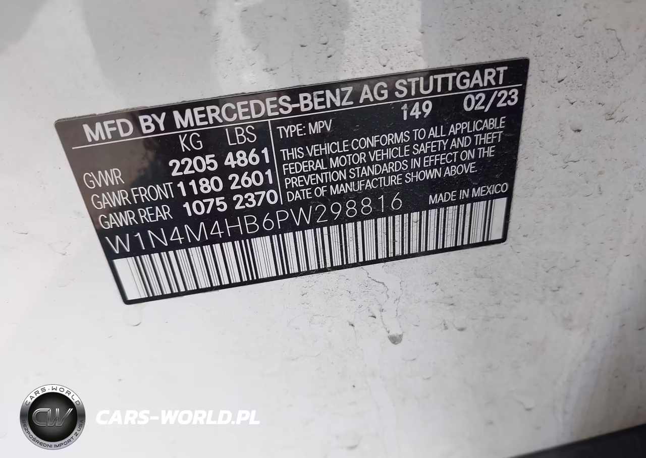 2023 Mercedes-Benz Glb 250 4Matic VIN:W1N4M4HB6PW298816 - 9